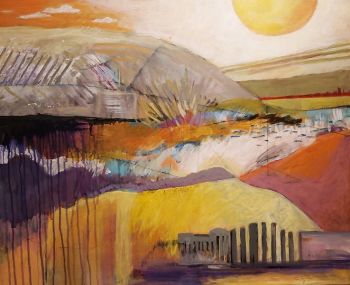 "Another World", 24x32x1", acrylic/board