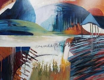 "Connections", 34x42", acrylic/canvas