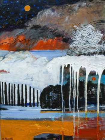 "Revealing the Landscape", 24x18", acrylic/canvas