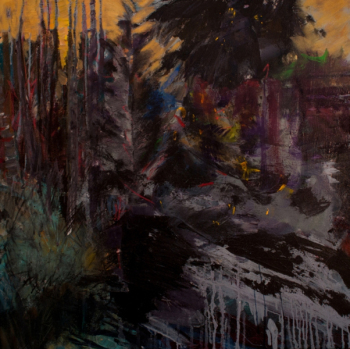 "Lost", 30x30", acrylic/canvas