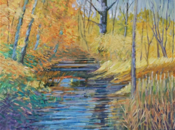 "Yellow Autumn", acrylic/canvas