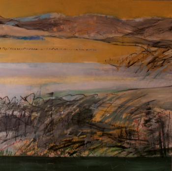 "Yukon Space", 30x30", Acrylic/mixed drawing media
