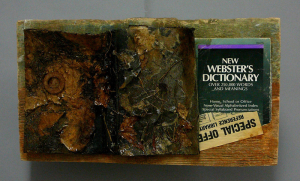 "Websters New Dictionary", Found Materials, Mixed Media