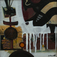 "Not In Kansas Anymore", 12x12", Acrylic/board/framed, $250.00