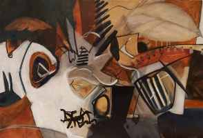 "Mexica", 24x36", acrylic/canvas,