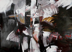 "Prophecy", 22x30", acrylic on paper,