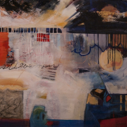 Coming Into Being, acrylic/canvas, 30x30"