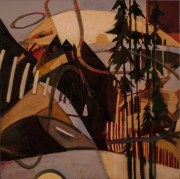 DreamingoftheYukon, 30x30", acrylic/canvas