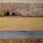 Yukon Gold, Nancy Farrell, 30x30",  acrylic/board