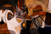 Mexica, 24x36"Nancy Farrell-abstract painter